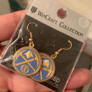 NWT Denver Nuggets women’s earrings